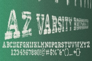 Evaluating AZ Varsity Brushed for Authentic Collegiate and Casual Design Projects