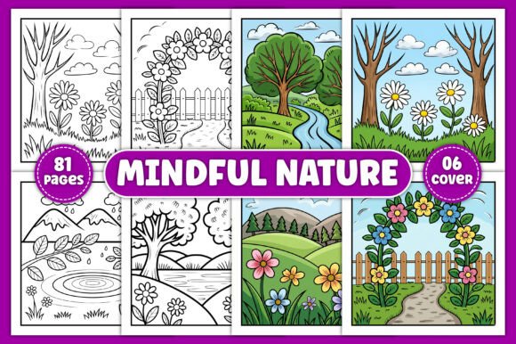 Evaluating Mindful Nature Coloring Pages for Adult Relaxation