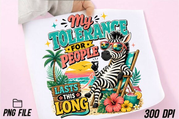 Funny Zebra Vacation Graphic PNG Guide