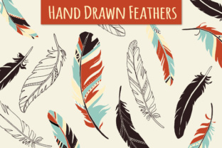 Hand Drawn Feathers Set: Whimsical Design Elements