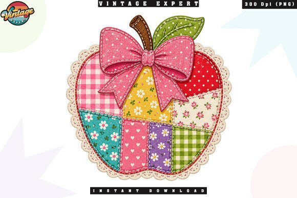 Integrating the Floral Coquette Apple Patchwork PNG into Your Creative Workflow