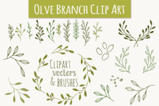 Olive Branch Set: Timeless Greenery for Peaceful Designs