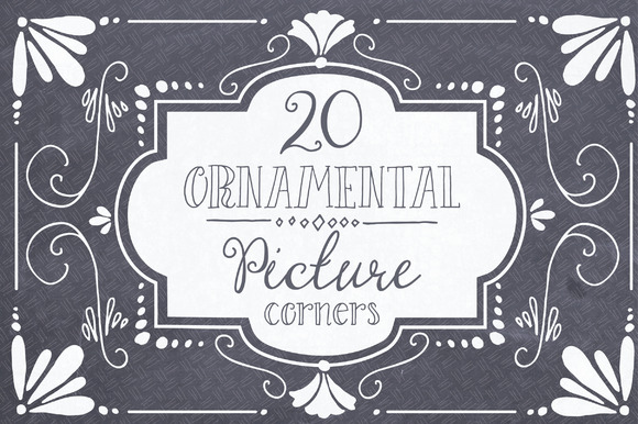 Ornamental Picture Corners: Elevating Digital and Print Design with Hand-Drawn Charm