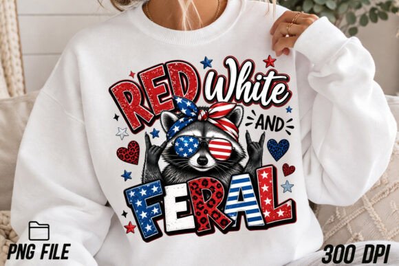 Red White and Feral Png: The Raccoon 4th of July Design Trend Taking Over Creative Markets