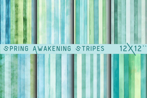 Spring Awakening Stripes Paper for Fresh Designs
