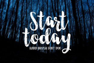 Start Today: The Hand-Brushed Font for Authentic Design