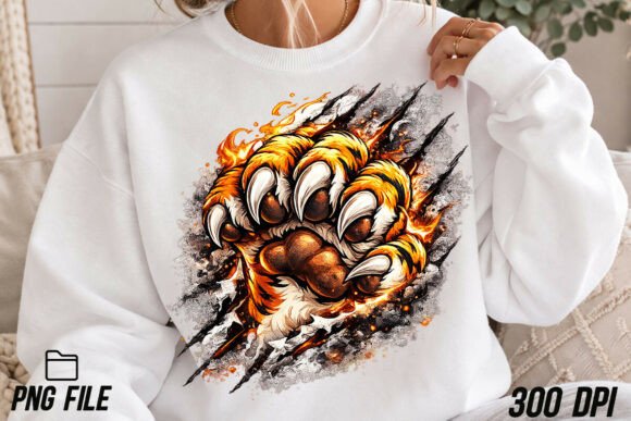 Unlocking Creative Potential with Tiger Paw Mascot PNG Sublimation
