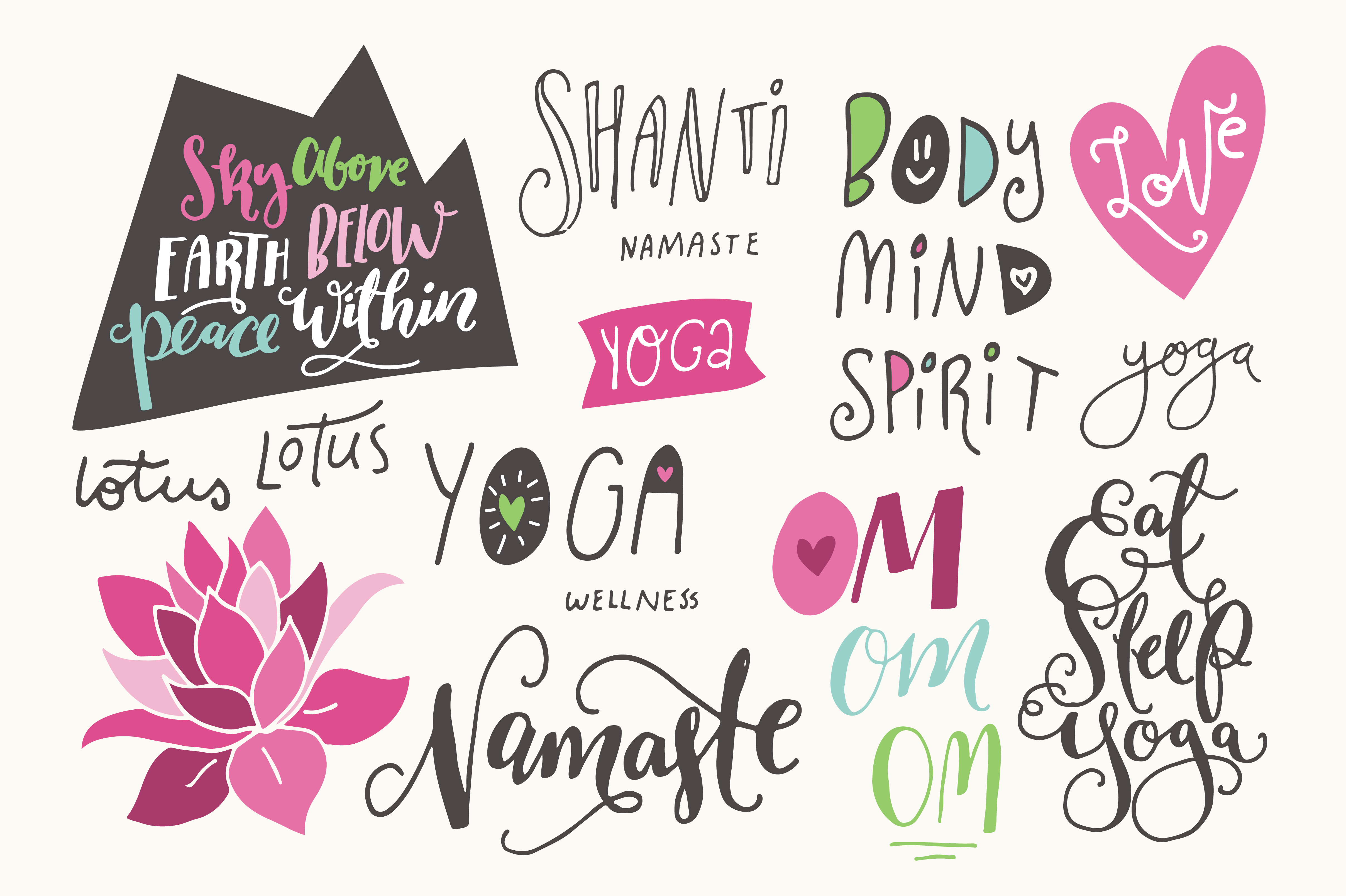 Yoga Phrases Lotus Flowers: A Creative Toolkit
